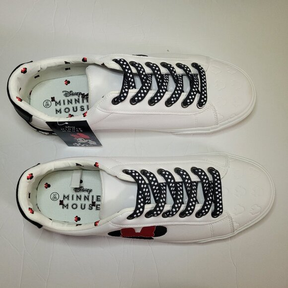 Disney Groundup Minnie Mouse White & Black Sneakers Women's Size 9.5 NWT - Picture 5 of 7